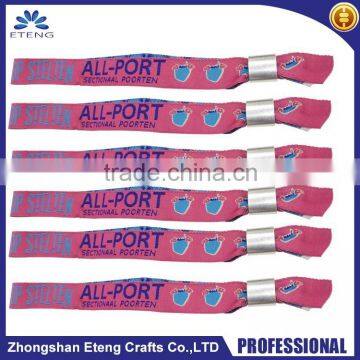 Classical one-off woven wristbands for events