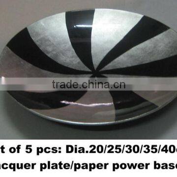 Set of 5 pcs lacquered plate TK Vietnam
