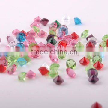 Table crystal diamond, crystal confettis, unfoiled crystal charons, pointed back glass stones for wedding party events