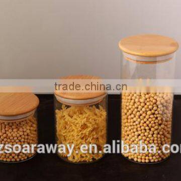 Hot selling glass tubular vial glass bottle with wooden cork