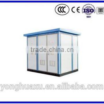 China manufacture European type 11kv power distribution boxes transformer substation/outdoor type 11kv substation 500KVA