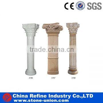 beige granite carved stone pillar price, natural stone column