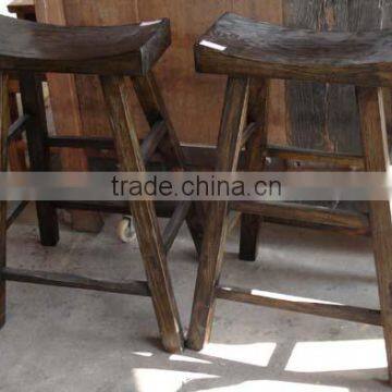 Antique oriental solid wood stool LWS005