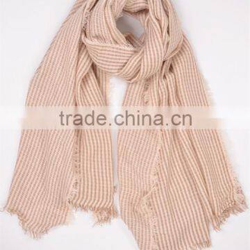 7 colours Fashion Acrylic yarn dyed scarf