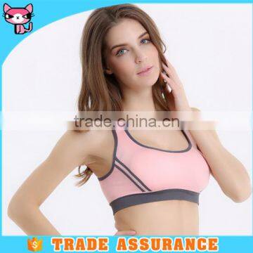 Girl Sport Seamless Pink Color Hot Sale Sex Women Sports Bra