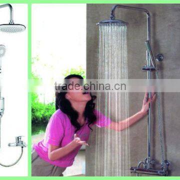 New style high quality wall mounted bathroom shower set with double shower heads