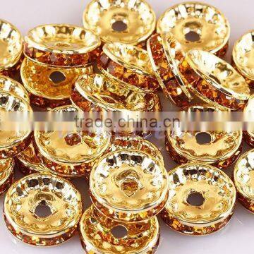 2014 newest hotsale 8mm/10mm crystal rhinestone spacer beads!! for jewelry DIY making!!