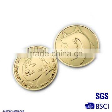 high quality custom fake gold coins Stamping imitation gold map of the world badge gold-plated metal coin