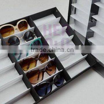 Acrylic Vertical Portable Sunglass Covered Display Tray Standup Sunglasses Rack New                        
                                                Quality Choice