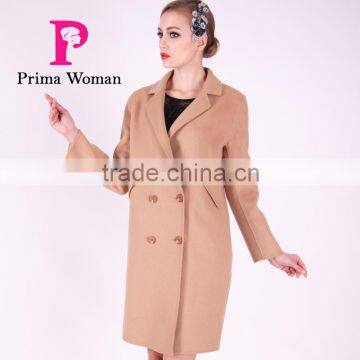 2016 New Design Spring Women Length Slim Fit Wool Coat photo-2