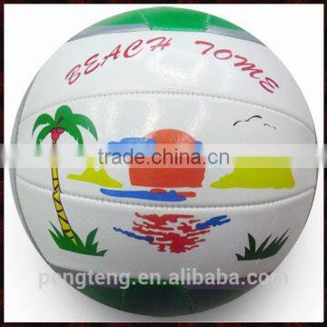 2015 new design machine stitched pvc beach volleyball