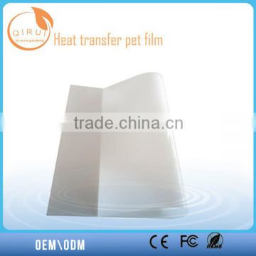 White PET film, blank heat transfer film for advertisement labbel