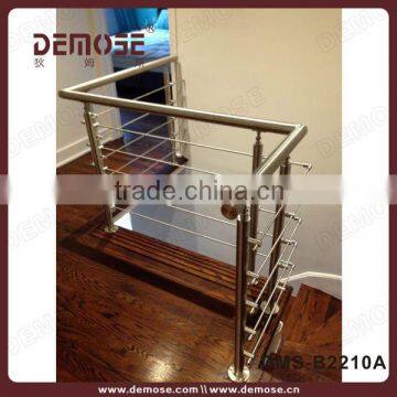 Indoor Plexiglass Stairs Handrail Designs or Steel Flat Bar Stair Handrail
