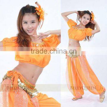 affordable orange belly dance costumes, costume for dancing, belly dancing costumes,belly dancing dress