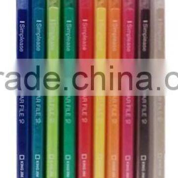 Clear File 186-10GSV - PP Colorful and Transparent Display Book Clear File With Ten Pockets photo-2