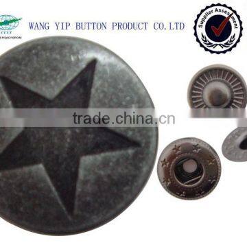 17mm Metal Brass 4-part Oeko-tex Snap Button