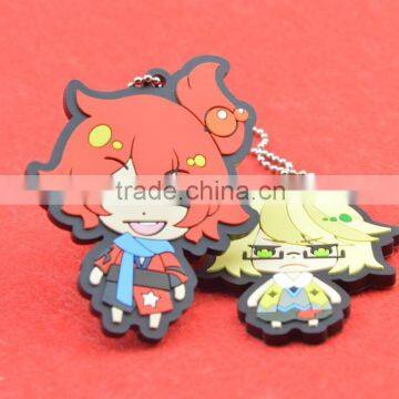 hot sell movie character 2d cartoon soft pvc keychain