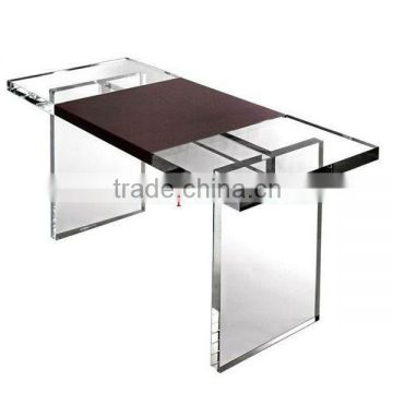 Modern clear acrylic long kitchen dining table