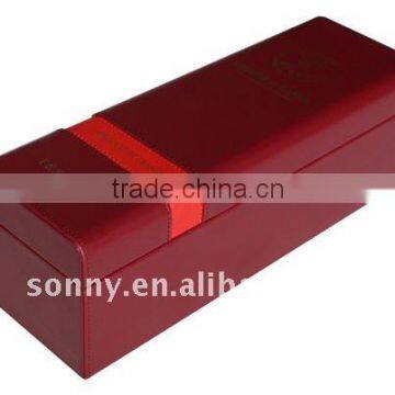 Decorative PU Red Wine Packaging Box