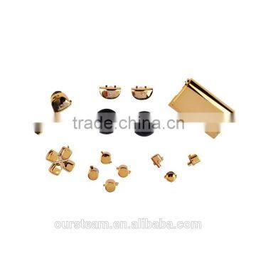 Full Set Chrome Gold Buttons for PS4 for Playstation 4 Decorate