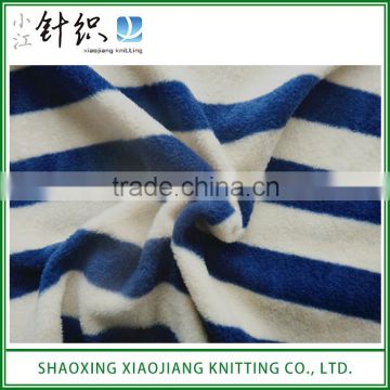 Super Warm Soft Stripe Printed Micro Polar Fleece Fabric for Blanket