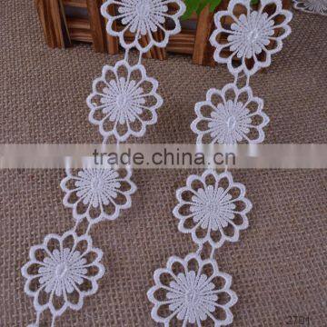 New embroidery chemical lace trimming guipure chemical lace design