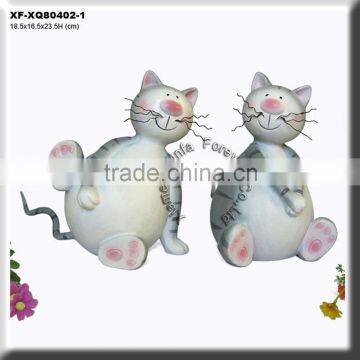 beatiful polyresin cat figurine home decoration