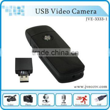 New hidden USB camera secret voice recorder black mini camcorder with webcam function JVE - 3333 - 1