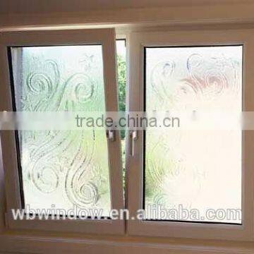 Hot sale 2016 PVC tilt and turn window with Wood color