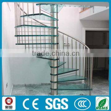 China Factory Indoor Space-saved Glass Spiral Staircase Prices Quality Choice photo-2