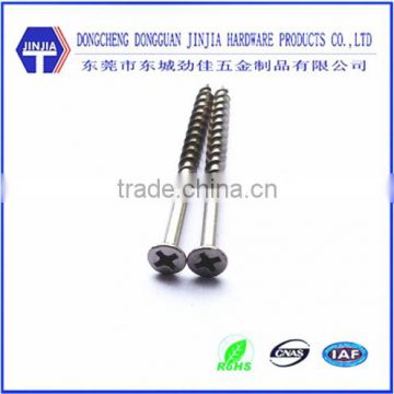 China cross recessed flat head decking screws