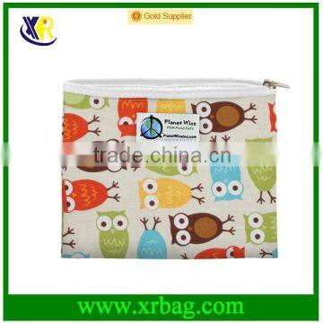 Promotional owls print Zipper Bag