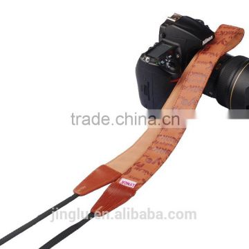 red Leather Camera Strap Shoulder Neck Russian Series For DSLR for Canon for Nikon Q-01