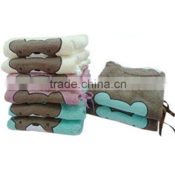 cotton terry hooded towel