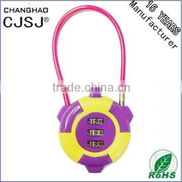 CJSJ Hot Sale Cable Padlock CR-839 Combination Digital Combination Padlock