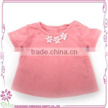 Doll clothes be hot pink doll tee shirt Magenta pink tee for 18" dolls