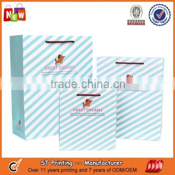 Printing paper gift bags with handles