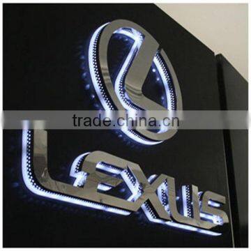 Advertise 3d Stainless Steel Backlit Sign