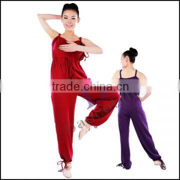 A2528 Adult Cotton Lycra Dance Catsuit Pants wholesale dance long jumpsuit