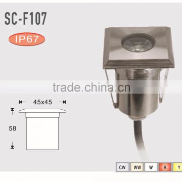 3W RGB LED Ihallway Under Ground Light Kit (SC-F107C)