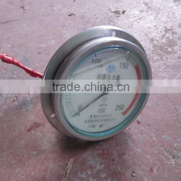 150mm diameter, shatter proof gauge, 0-250MPa Pressure Gauge(2500Bar)