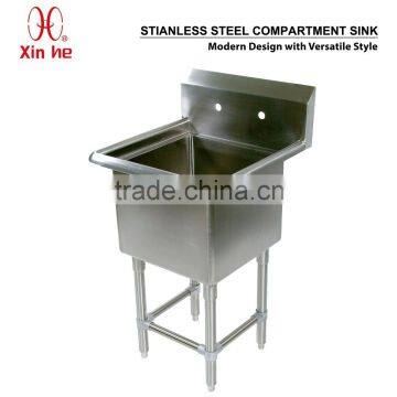 NSF Freestanding Commercial Stainless Steel 1 One Compartment Sink for Catering