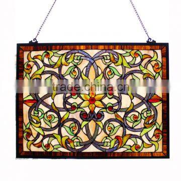 TW1824020, W18"H24" tiffany panel, hanging panel, tiffany windows, stained glass panel, stained glass windows