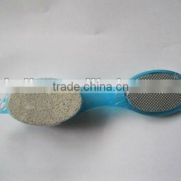 Grinding foot stone with brush