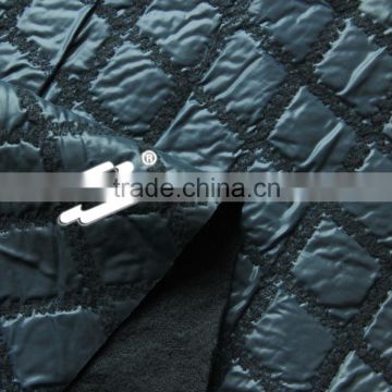 SDLDD001 2017 Diamond design winter down jacket fabric polyester wool