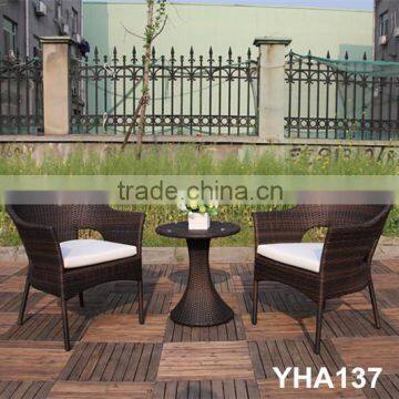 LOW PRICE NEW DESIGN 3PCS GARDEN RATTAN TEA SET