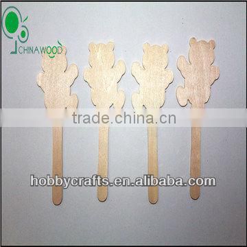 Wooden animal shapes sticks