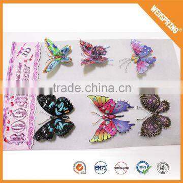 01-0711 Party decorations butterfly removable pvc 3d kids wall sticker