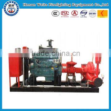 Fire pump with jockey pump and diesel engine