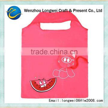 LW watermelon & pig plastic shopping bags with logo